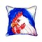 Betsy Drake Rooster Head Script Extra Large 22 X 22 Indoor / Outdoor Pillow